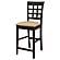 Gabriel Upholstered Counter Height Stools Cappuccino and Beige (Set of 2) by Coaster