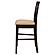 Gabriel Upholstered Counter Height Stools Cappuccino and Beige (Set of 2) by Coaster