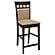 Gabriel Upholstered Counter Height Stools w/Upholstered Back Cappuccino and Beige (Set of 2) by Coaster