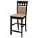 Gabriel Upholstered Counter Height Stools w/Upholstered Back Cappuccino and Beige (Set of 2) by Coaster