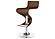 Covina Adjustable Bar Stool Walnut and Chrome by Coaster