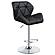 Berrington Adjustable Bar Stools Chrome and Black (Set of 2) by Coaster