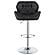 Berrington Adjustable Bar Stools Chrome and Black (Set of 2) by Coaster
