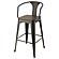 Cavalier Wooden Seat Bar Stools Dark Elm and Matte Black (Set of 2) by Coaster