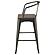 Cavalier Wooden Seat Bar Stools Dark Elm and Matte Black (Set of 2) by Coaster