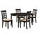 Gabriel 5-piece Extension Leaf Dining Table Set Cappuccino by Coaster