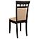 Gabriel 5-piece Extension Leaf Dining Table Set w/Seat and Back Padded Chair Cappuccino by Coaster