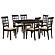 Gabriel 7-piece Extension Leaf Dining Table Set Cappuccino by Coaster