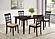 Gabriel 5-piece Rectangular 59-inch Dining Set Cappuccino by Coaster
