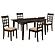 Gabriel 5-piece Rectangular 59-inch Dining Set Cappuccino by Coaster