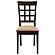 Gabriel Lattice Back Side Chairs Cappuccino and Tan (Set of 2) by Coaster