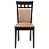 Gabriel Upholstered Side Chairs Cappuccino and Tan (Set of 2) by Coaster