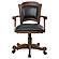 Turk Game Chair w/Casters Black and Tobacco by Coaster