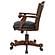Turk Game Chair w/Casters Black and Tobacco by Coaster