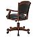Turk Game Chair w/Casters Black and Tobacco by Coaster