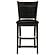 Jaden Upholstered Counter Height Stools Black and Espresso (Set of 2) by Coaster