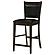 Jaden Upholstered Counter Height Stools Black and Espresso (Set of 2) by Coaster