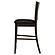 Jaden Upholstered Counter Height Stools Black and Espresso (Set of 2) by Coaster
