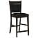 Jaden Upholstered Counter Height Stools Black and Espresso (Set of 2) by Coaster