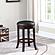 Aboushi Swivel Counter Height Stools w/Upholstered Seat Brown (Set of 2) by Coaster