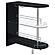 Adolfo 3-tier Bar Table Glossy Black and Clear by Coaster