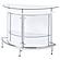 Amarillo 2-tier Bar Unit White and Chrome by Coaster
