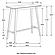 Finnick Rectangular Bar Table Walnut by Coaster