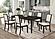 Louise Rectangular Dining Table with Extension Leaf Black by Coaster