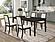 Louise 5-piece Dining Set Black and Cream by Coaster