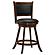 Broxton Upholstered Swivel Counter Height Stools Chestnut and Black (Set of 2) by Coaster