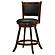 Broxton Upholstered Swivel Counter Height Stools Chestnut and Black (Set of 2) by Coaster