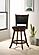Broxton Upholstered Swivel Counter Height Stools Chestnut and Black (Set of 2) by Coaster