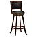 Broxton Upholstered Swivel Bar Stools Chestnut and Black (Set of 2) by Coaster