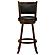 Broxton Upholstered Swivel Bar Stools Chestnut and Black (Set of 2) by Coaster