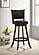 Broxton Upholstered Swivel Bar Stools Chestnut and Black (Set of 2) by Coaster