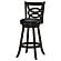 Calecita Swivel Bar Stools w/Upholstered Seat Cappuccino (Set of 2) by Coaster