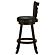 Calecita Swivel Bar Stools w/Upholstered Seat Cappuccino (Set of 2) by Coaster