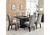 Stanton Rectangular Dining Set w/6 Chairs Black and Grey by Coaster