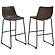 Michelle Armless Bar Stools Two-tone Brown and Black (Set of 2) by Coaster