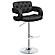 Brandi Adjustable Bar Stool Black and Chrome by Coaster