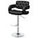 Brandi Adjustable Bar Stool Black and Chrome by Coaster