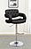 Brandi Adjustable Bar Stool Black and Chrome by Coaster