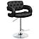 Brandi Adjustable Bar Stool Black and Chrome by Coaster