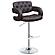 Brandi Adjustable Bar Stool Chrome and Brown by Coaster