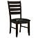 Dalila Dining Room Set (Dining Table, 4 Chairs) Cappuccino and Black by Coaster