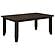 Dalila Dining Room Set (Dining Table, 4 Chairs) Cappuccino and Black by Coaster