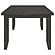 Dalila Rectangular Plank Top Dining Table Dark Grey by Coaster