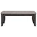 Dalila Padded Cushion Bench Grey and Dark Grey by Coaster