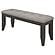 Dalila Padded Cushion Bench Grey and Dark Grey by Coaster