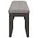 Dalila Padded Cushion Bench Grey and Dark Grey by Coaster